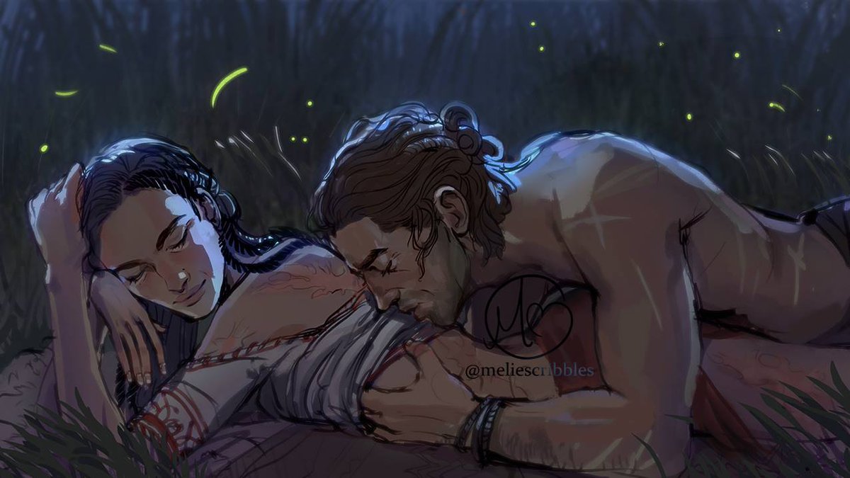 Grace Draven Beautiful Fan Art By Meliescribbles For A Scene From Phoenix Unbound Captures A Moment Between The Couple Gilene Azarion Made My Year To See This Thank You