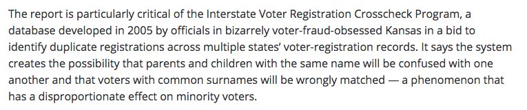 StopCrossCheck's tweet photo. LA Times Editorial: Overzealous Voter Purges Undermine Our Democracy https://t.co/NJ7Sj1HtVp #KKKobach #Crosscheck #VoterSuppression #StopTheSteal https://t.co/ZjnIk4kJAH