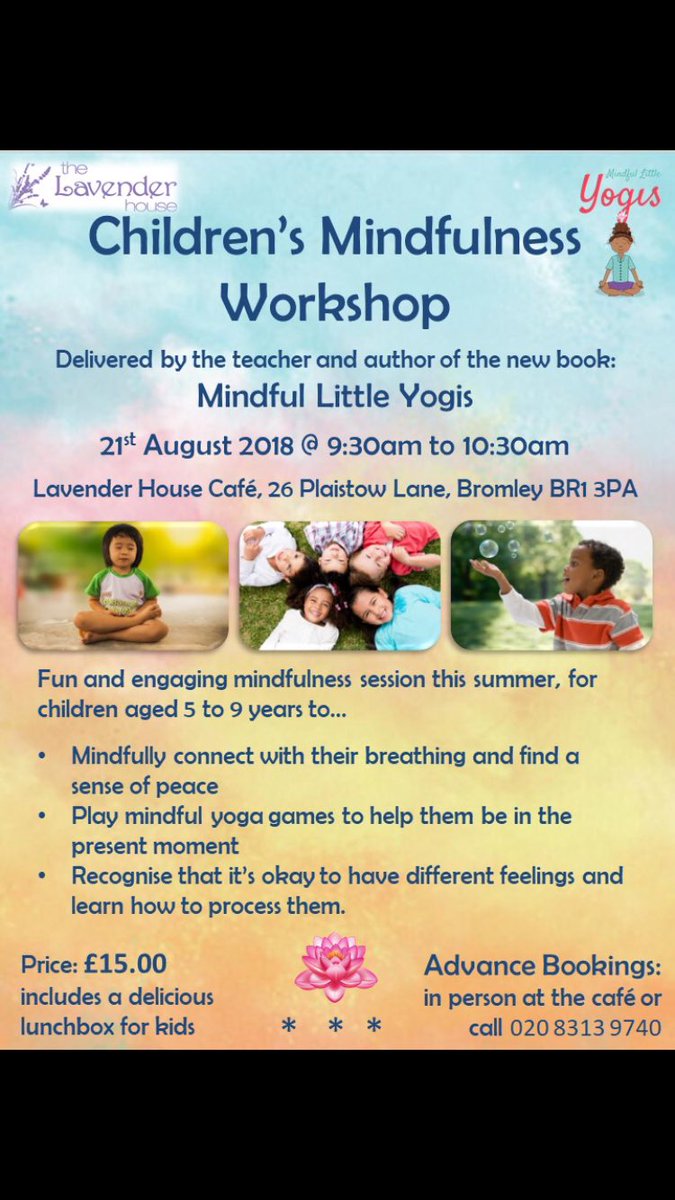 Looking for a calming activity for your little ones this summer?! Book now, limited spaces available. Call for more details or to book your place! 🧘‍♀️ 🧘‍♂️ #localbusiness #summerholidaysactivities #yoga #mindfulnessmeditation #bromley #kidsactivities #sundridgeparkvillage