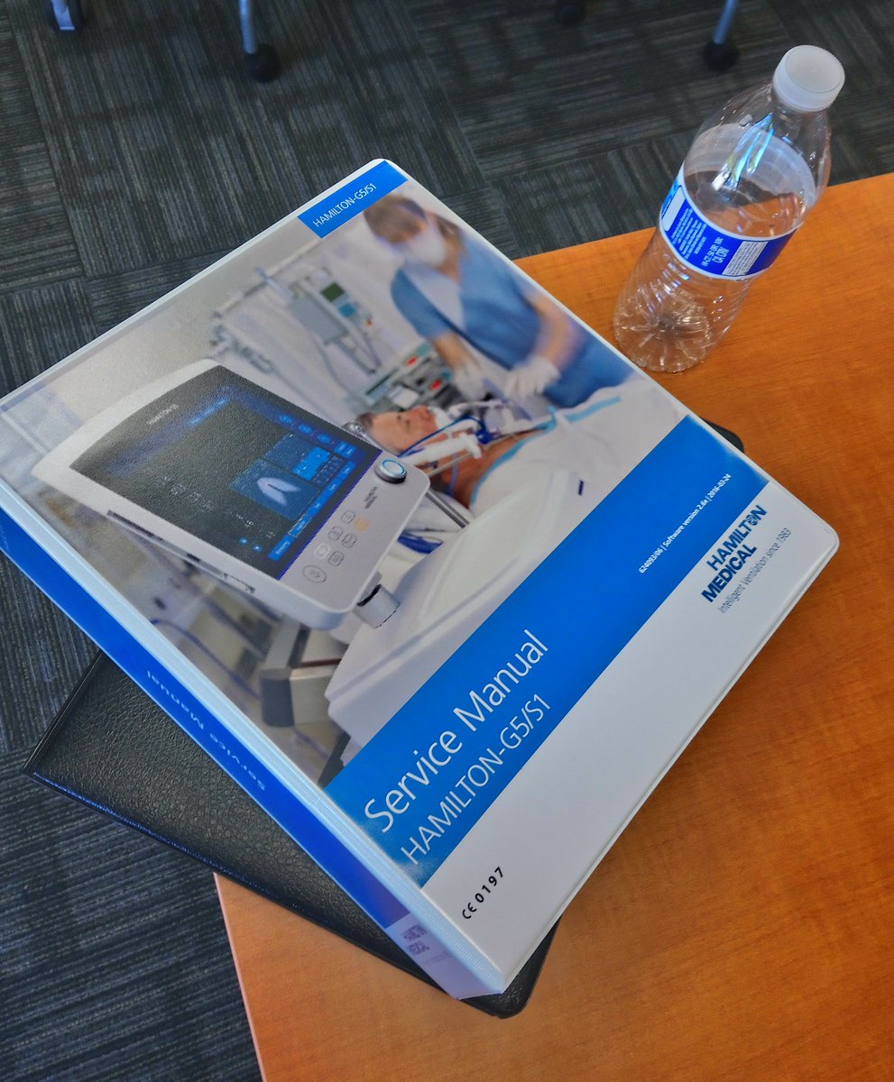 HamiltonMedical's tweet photo. As a very vital part of the hospital, #BiomedicalTechnicians make sure that our #ventilators run perfectly. And because those guys don't get as much recognition as they deserve, here are some impressions from our recent #HAMILTONG5 service training in Reno, NV. https://t.co/O9cJEODJqr