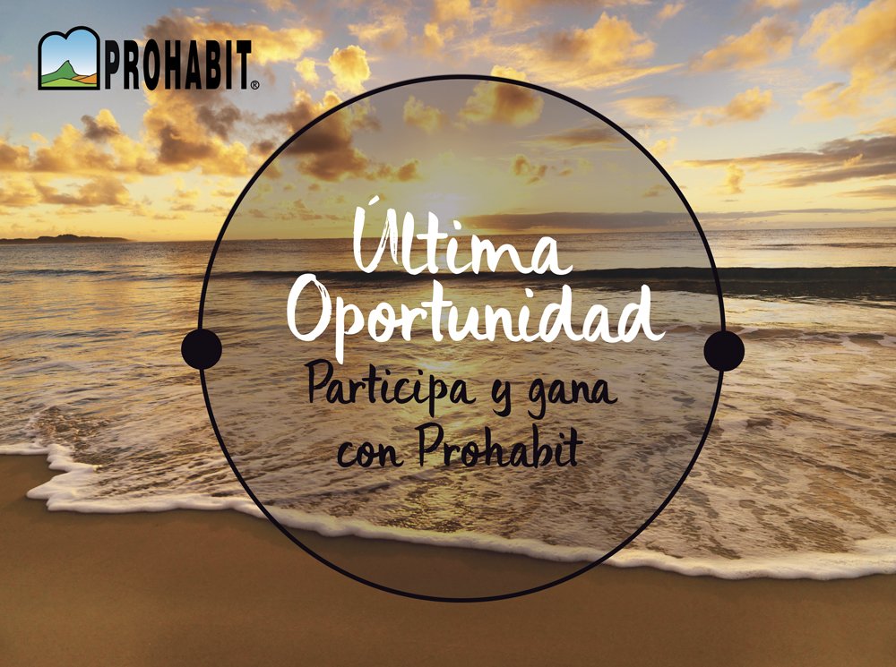 Prohabit2's tweet photo. Recuerda!!

La invitación es clara: 

tú (y a quien quieras invitar) + un fin de semana + un exclusivo departamento frente al mar.

Solamente respondiendo esta breve encuesta ya estarás participando. ¿Facil verdad?

https://t.co/rqHF6jGCr1 

Apúrate, quedan pocos días!!! https://t.co/Mr8ZG91FGV