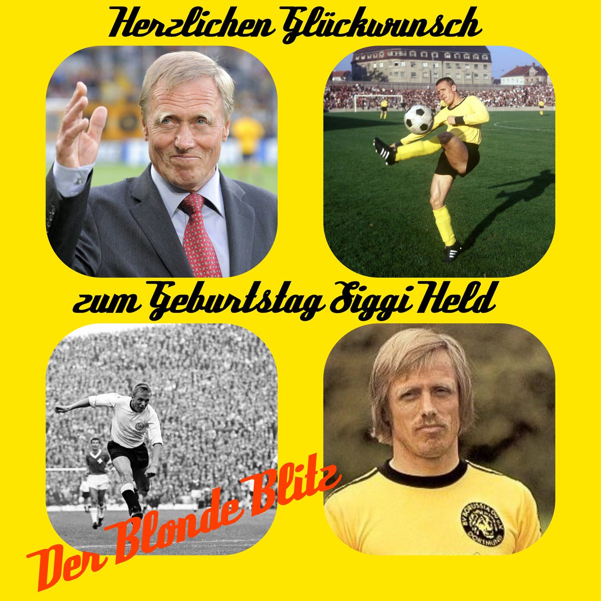 Kalli09Do's tweet photo. @BVB #bvbfamily #echteliebe 🖤💛lichen Glückwunsch zum Geburtstag Siggi Held Dat Blonde Blitz vom Borsigplatz #DatKalli #DerPoetVomBorsigplatz https://t.co/GaXwTJsvEp