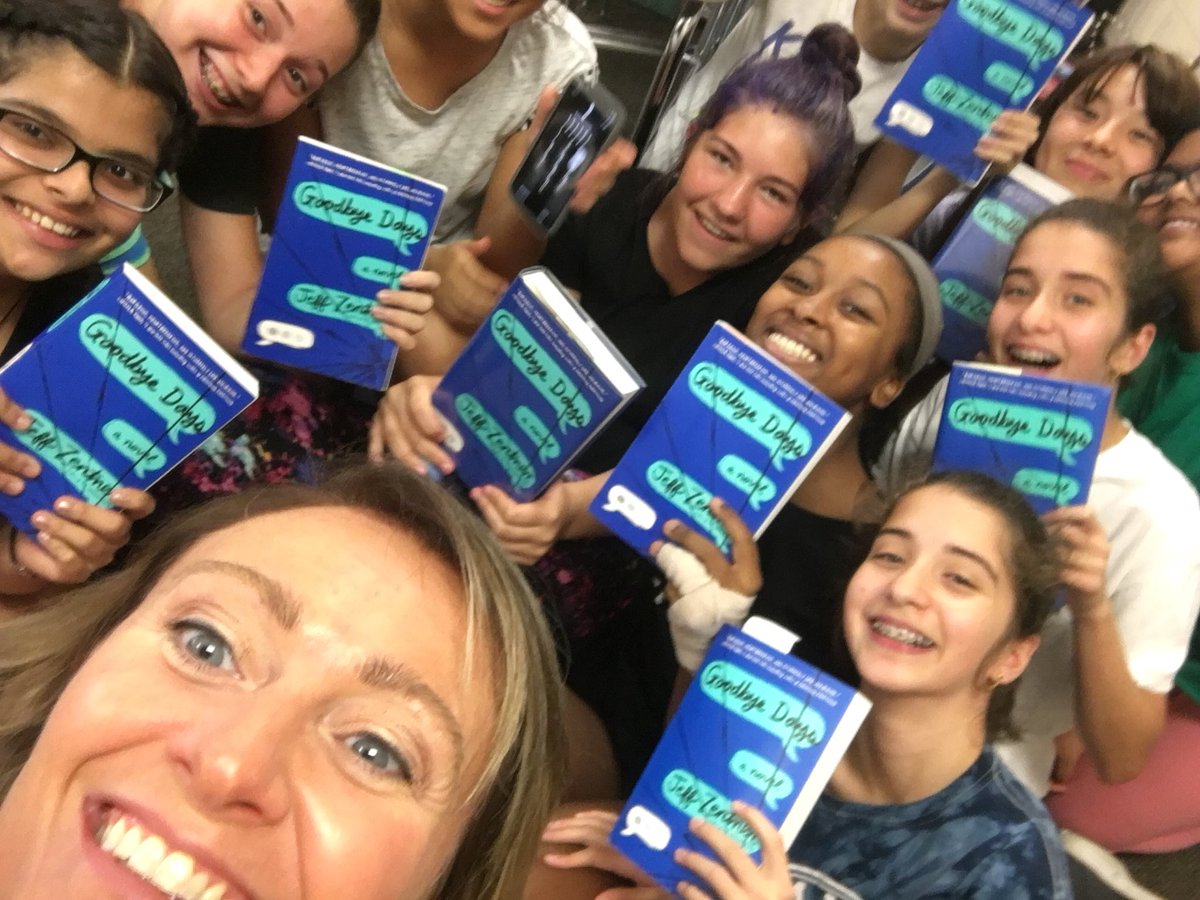 mrsjhowland's tweet photo. Our 8-1 book club is LOVING #goodbyedays @jeffzentner. @pcaggia #laughandcry #powerfulcharacters #salemproud https://t.co/skh0s0JzNJ