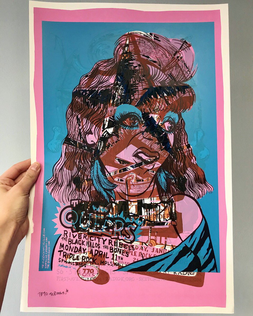 AdamTurman's tweet image. Here is some rare retro #testprint action, ft The Queers print done in ‘05 as a run of 40. Adam claims this print to be his fav print ever created (next to @ironmaiden of course)

Image 1 / 38/40
Image 2 / ft @floggingmolly girl
Image 3 / 70th TP ever created

Available online 💥