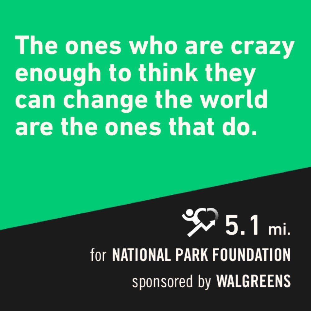 arw11991's tweet photo. 5.1 @CharityMiles for @goparks. Thx @Walgreens for sponsoring me. #HappyAndHealthy https://t.co/us8G34ZDUZ https://t.co/08YP3zIJIG