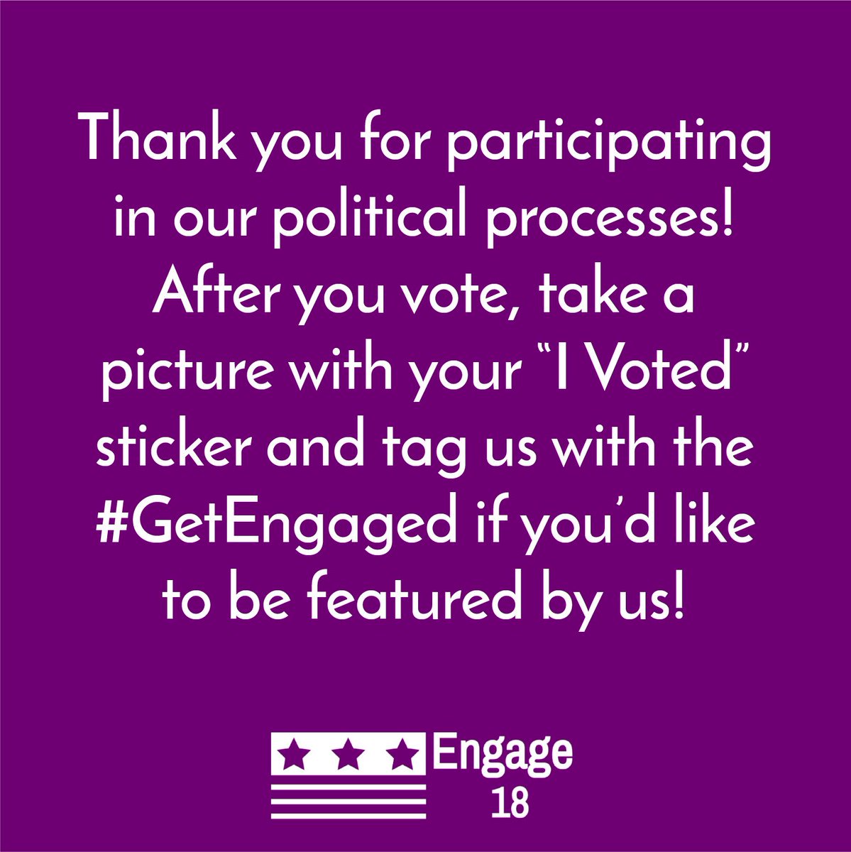 EngageEighteen's tweet image. Here are some more tips for your voting experience today! (2/2)