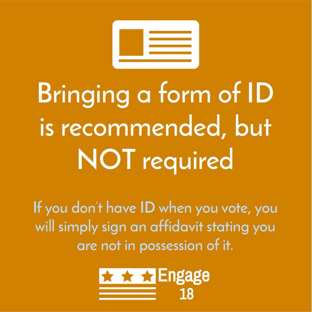 EngageEighteen's tweet image. Here are some more tips for your voting experience today! (2/2)