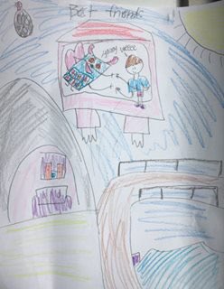 MyFriendFailure's tweet photo. One of the most unique parts of our co-creation process was having students draw what they envisioned when they heard My Friend, Failure read aloud. Our illustrator, Alyson, then riffed off of the drawings to create the book we have today. Check out some of their masterpieces! https://t.co/D3Vr1pcDhd