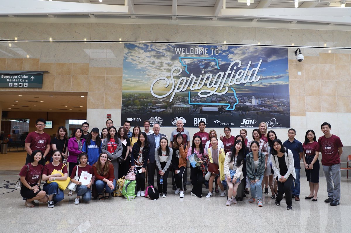 .<a href="/Jimbaker48/">Jim Baker</a> and I got to greet our new #internationalbears as they arrived <a href="/flySGF/">SGF Airport</a> today. Welcome to #SGF and <a href="/MissouriState/">Missouri State</a>