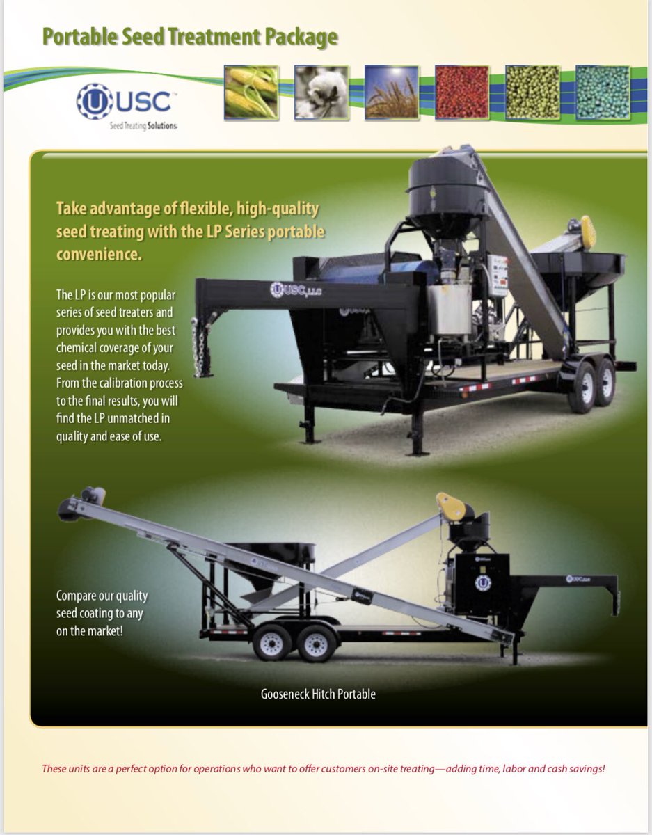DirectEntInc's tweet image. Customer in Northern Indiana is 🔥 to move a @USC_LLC Portable #LP800 Seed Treater.  System comes with a few extras, call to learn more, 317-954-8246