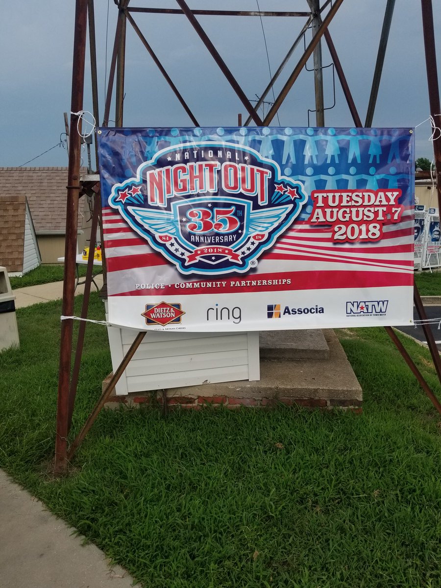 We're at Bowen's for National Night Out! Come say hi to your neighbors. Here until 8pm.