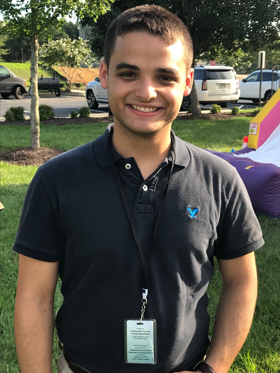 ccpdcommunity's tweet photo. Have you seen this intern? #internMike he may turn up at your @CCPDVa #CfieldNNO #NNO2018 block party. If you seen intern Mike give him a big “It’s intern Mike” and let us know you saw him. https://t.co/AiAKEPC6uI
