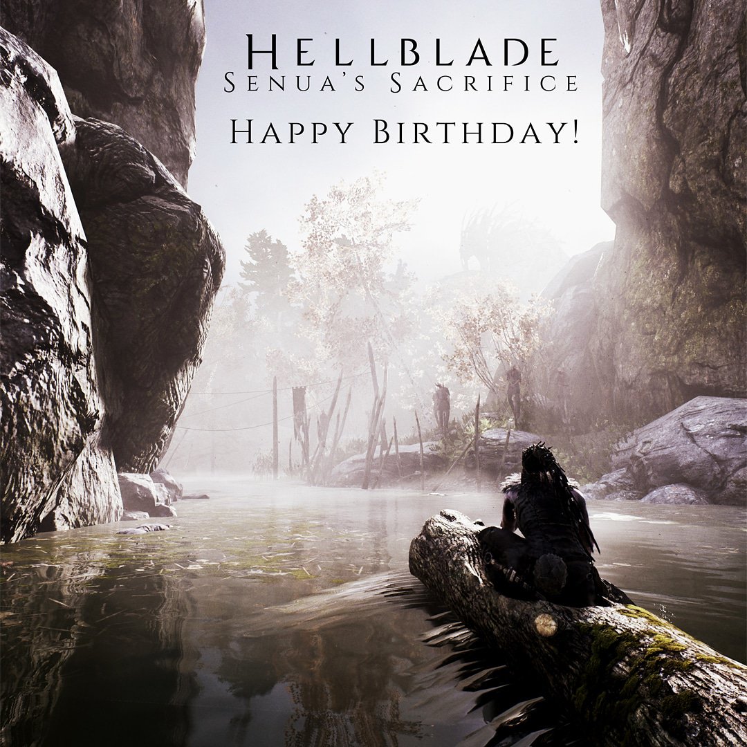 Happy 1st Birthday to #Hellblade, which was released on August 8th 2017! It has been an incredible year. A big thank you to all our fans for your support!