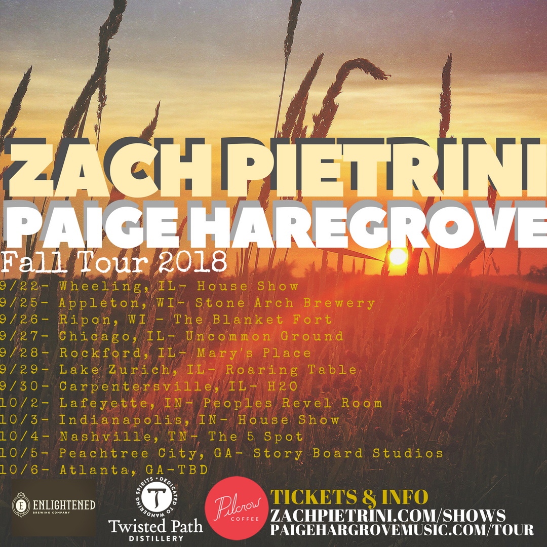 Touring!  Yes!  Fall!  Check the dates.