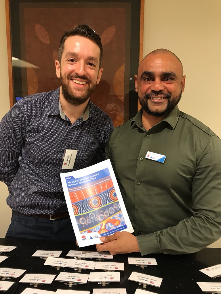 Excited for the Aboriginal Chronic Conditions Conference. Come register with me and <a href="/PhillipOrcher/">phillip orcher</a> #ACCN18 <a href="/nswaci/">NSW Agency for Clinical Innovation</a>