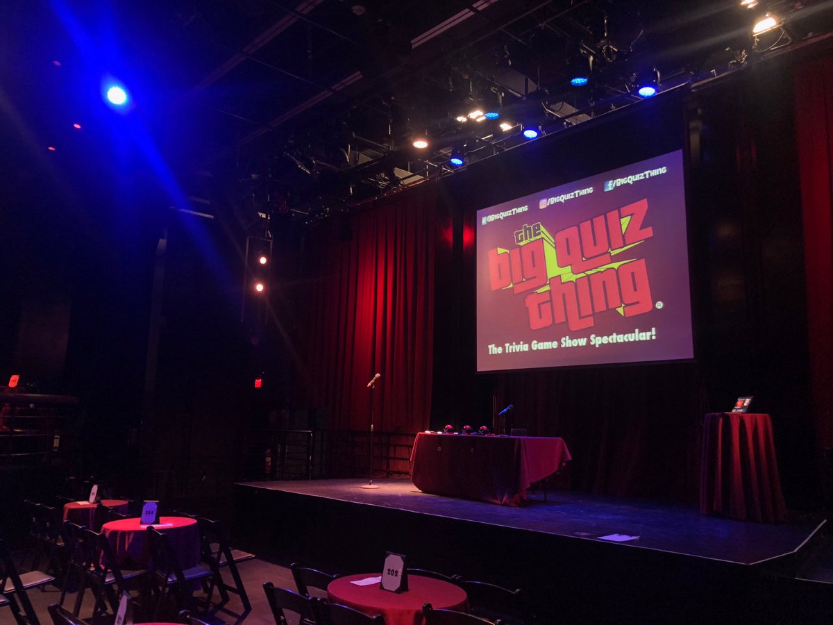 BigQuizThing's tweet photo. Setting up in our old #Boston home, @ClubOBERON! #TriviaAction starts 8pm—see you soon... #FreeAdmission https://t.co/wFZWkJr5CO