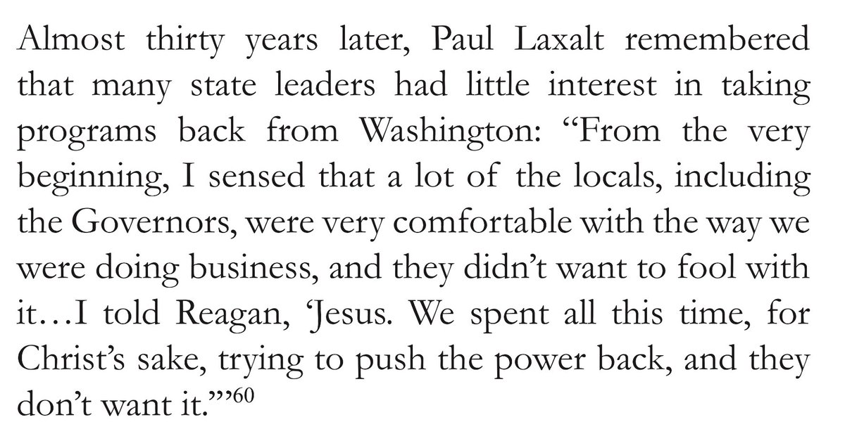 I ran across a great Paul Laxalt quote when researching my paper on Reagan’s gas tax (which was intertwined with his Federalism policy, and he put his friend Laxalt in charge of his Federalism Task Force): enotrans.org/etl-material/r…