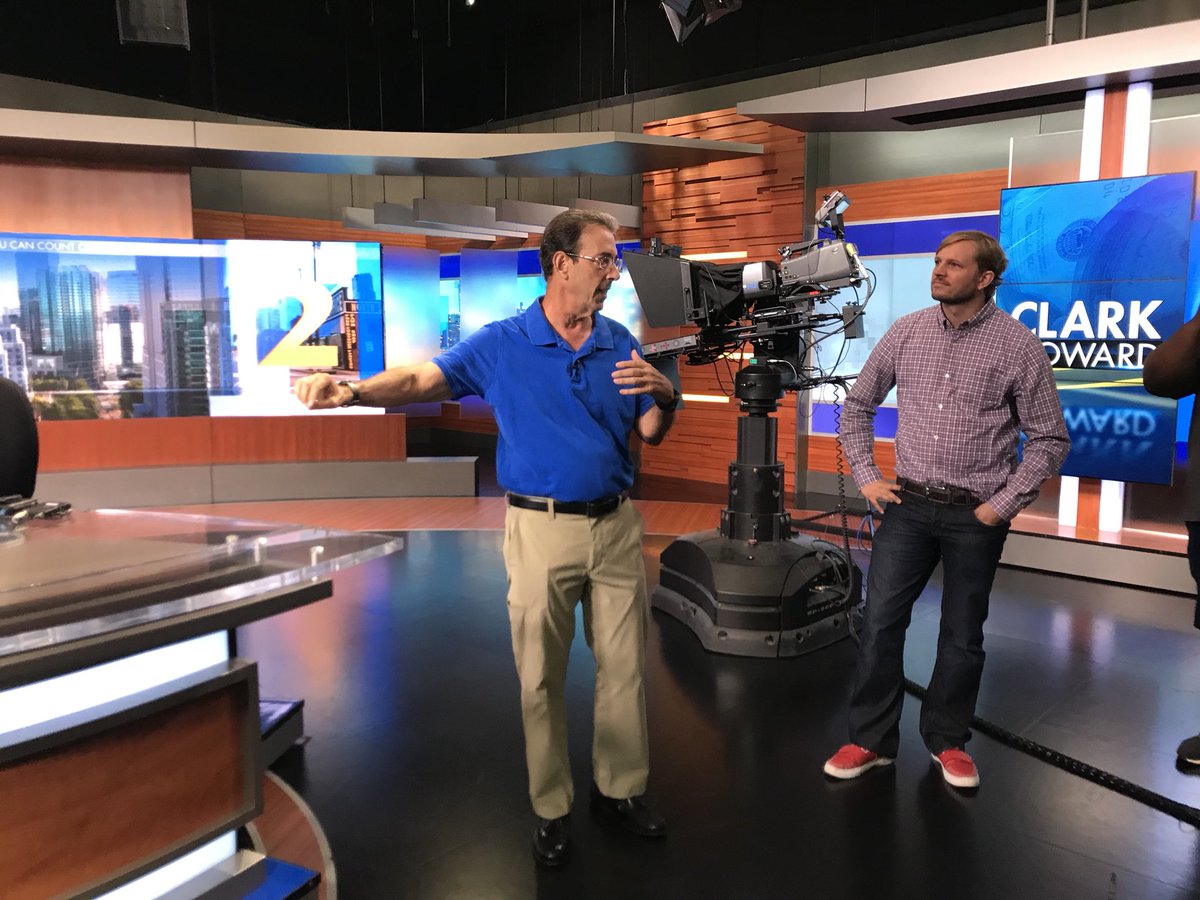 spanishsearl's tweet photo. “Ask yourself one question, ‘is it right?’ then do what is best for your community, your state, your country” -words of Gov. James Cox on the wall at @wsbtv. Thanks to team at WSB and AJC for hosting Westminster faculty for productive and informative session on media #EngageATL https://t.co/xfSDKZhKqU