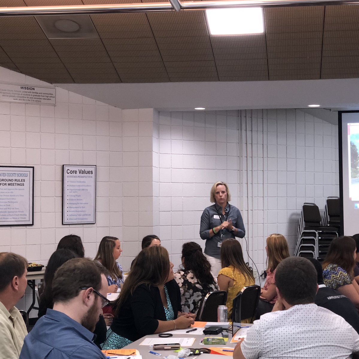 CravenCoSchHR's tweet image. Our Superintendent, @megdoyle, has a very inspiration and motivational message for our BTs at #NTO18 today!  #HalfFullOrHalfEmpty #SchoolIsAFamilyBusiness