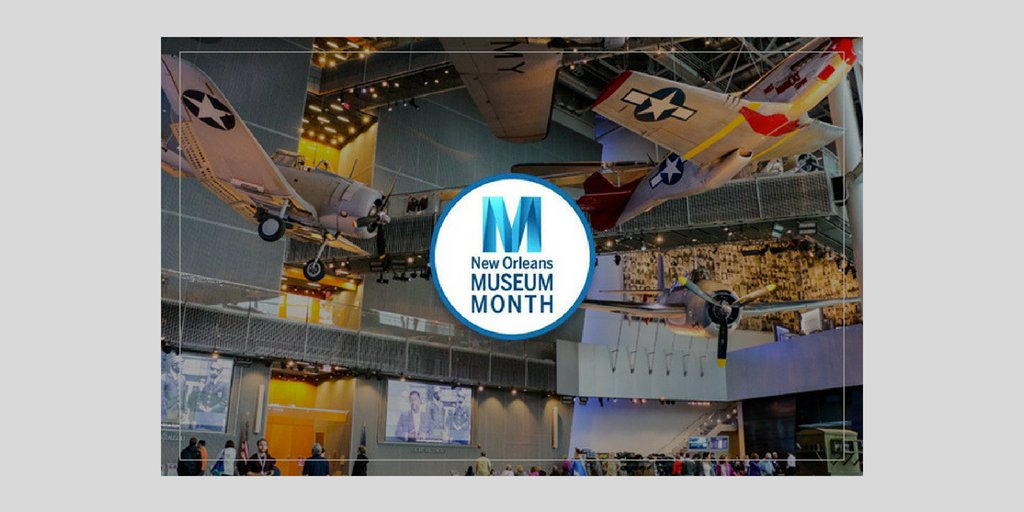 WWIImuseum's tweet photo. August is Museum Month in New Orleans, when your Membership becomes a passport to citywide exploration. Join or renew today: https://t.co/KE2Bt7NNxK. Plan your Museum Month itinerary: https://t.co/f7Itj8uBjJ. @NOMA1910 @OgdenMuseum @CACNO #WWII #history #NolaMuseumMonth https://t.co/2POvWqKBIe
