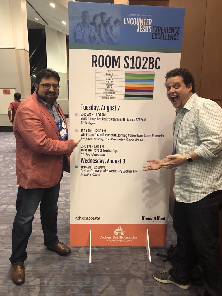 teachSDA's tweet photo. We really did it! Fair warning: I’m taking this sign when it’s all over.😁🤣 @webby37 #teachSDA #NADSDAConference https://t.co/ZUiFmZEnME