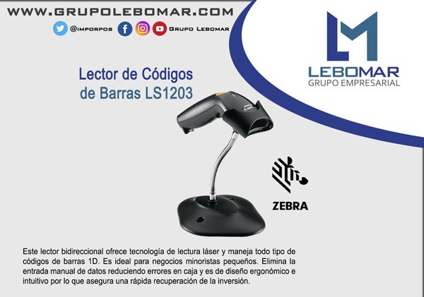 IMPORPOS's tweet photo. Automatiza el manejo de tus inventarios utilizando la Lectora de Códigos de Barras Zebra LS1203, de lectura rápida y resistente a caídas!! Disponibile para entrega inmediata, Llámanos 0212 2394818 / 2386008 #grupolebomar #lectorcodigodebarras https://t.co/AxiqHvO4jg
