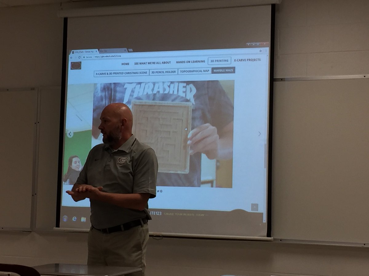 cmdanhoff's tweet photo. Student driven creation with Genoa's students! @GTechSummit18 #gtechsummit18 #GenoaStrong https://t.co/NQhhVsUh9Y
