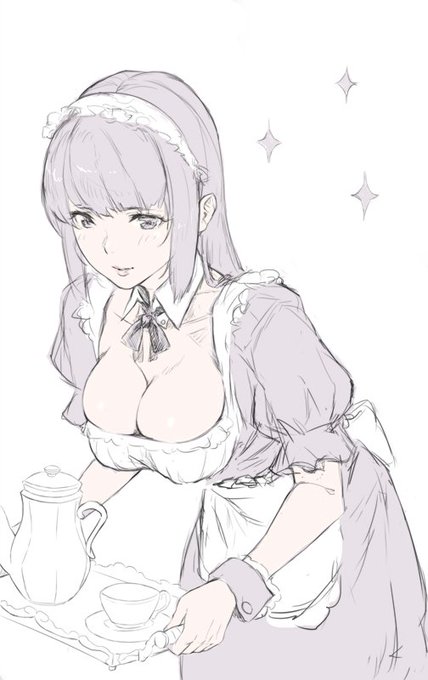 メイド 昔描いたものをリメイク 