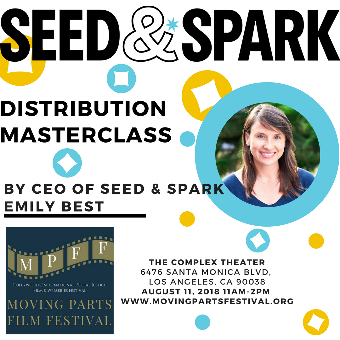 MovingPartsFest's tweet photo. We got The Best in the house for a talk on #FilmDistribution. Yes! @emilybest from @seedandspark will be at @ComplexHwood this Saturday August 11th from 11-2pm talking about what it takes to get #distribution for your #Film 
#MPFComplex18 https://t.co/0tEmIRDRsn Grab your seat! https://t.co/W0S121DOt8