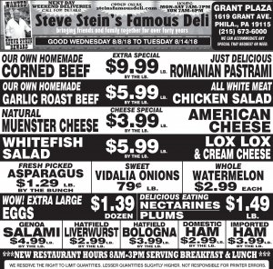 Stein's Famous Deli (@ssfamousdeli) / Twitter