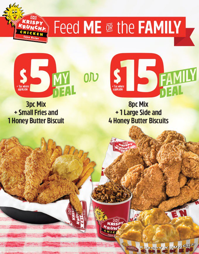 Krispy Krunchy on Twitter: "Are you ready to FEED you & your whole