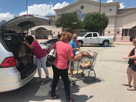 Helping load groceries #RREpride #TeamUpForKindness #3rdgrade