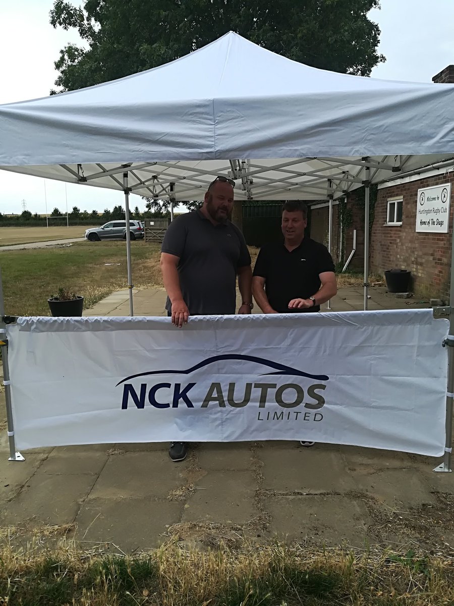 Biggest turn out at Pre-Season training yet, but most important training was how to erect the new gazebo sponsored by those nice people <a href="/NCK_Autos/">NCK Autos Ltd</a>. The Chair &amp; Vice Chair are looking pleased with themselves, although at dusk, &amp; in shadow is always the best time to see their faces