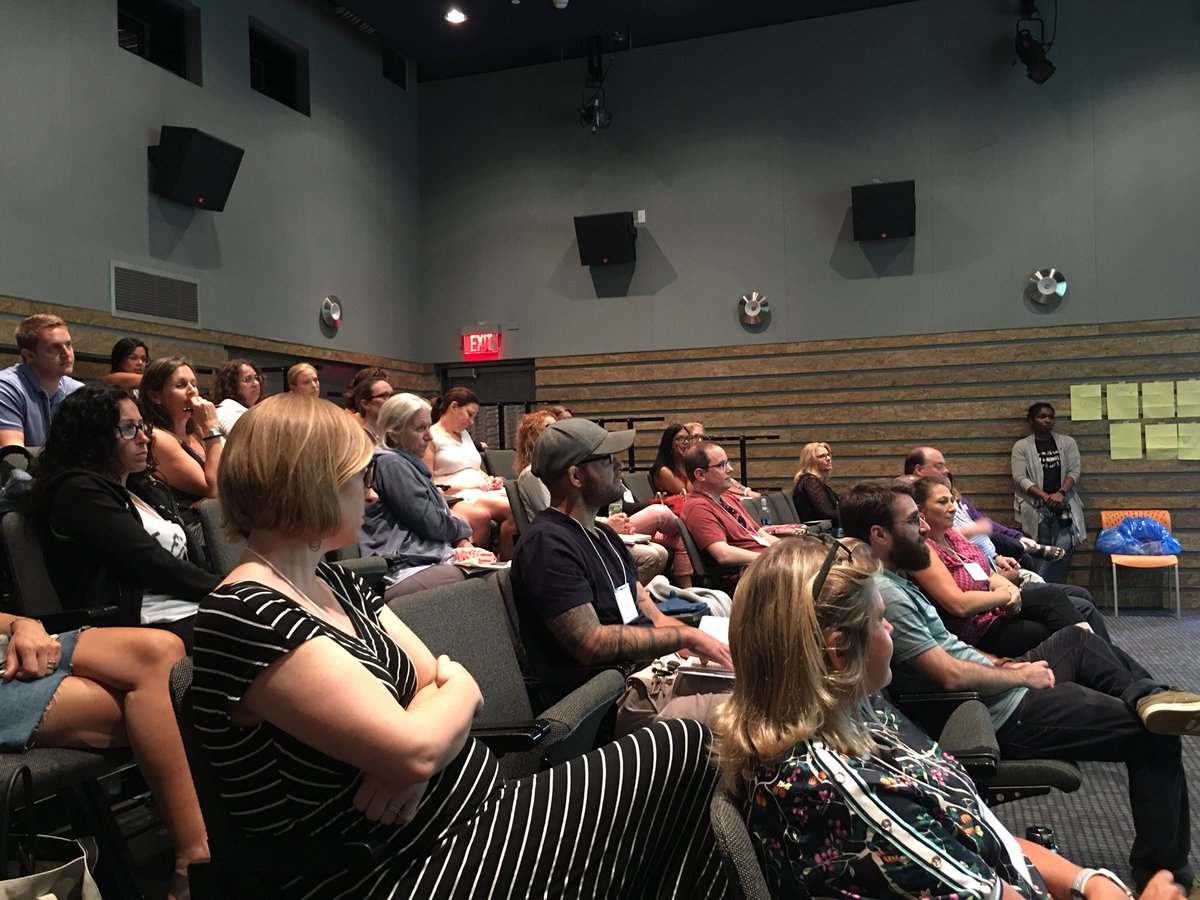 MediaVader's tweet photo. Great teachers enjoying inspiring speakers @jbfc_ny. A fantastic first day of #ImageSoundStoryPD!! https://t.co/qHcS0tP2qD
