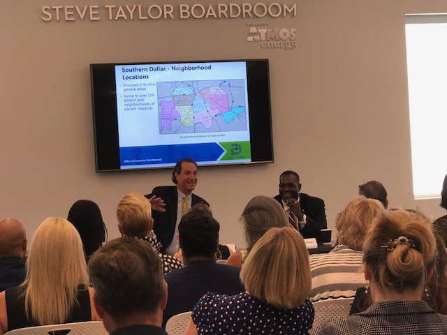 NTC Chairman Chuck Allen and President/CEO <a href="/cewallaceTX/">Chris E. Wallace</a> joined our partners from @ndcc and <a href="/oakcliffchamber/">Oak Cliff Chamber</a> this morning to hear a briefing from Dallas City Councilmen @LeeForDallas and <a href="/caseyt07/">Casey Thomas</a> regarding the dynamic growth and opportunities in Southern Dallas. #NorthTexas #NTX