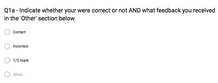 kdScienceT's tweet image. Students working #SmarterNotHarder Specific formative feedback on math quiz #GoogleForms. Incorrect questions have links for revision homework.