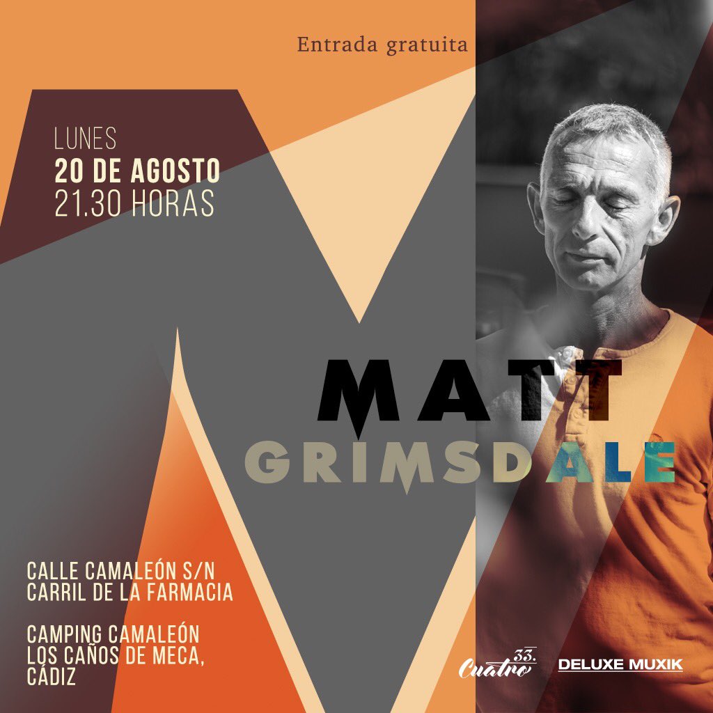 Matt_Grimsdale's tweet photo. Ya tenemos próximo show, os esperamos el 20 de Agosto en el @CampingCamaleon desde la 21.30 horas #entradagratuita ¿Dónde? Calle Camaleón S/N Carril de la farmacia https://t.co/wBYhyC8wbU