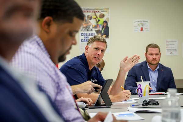 SpringISD's tweet photo. Design is underway for the Westfield's ninth-grade center being built under the district’s 2016 bond program. Frequent collaboration among architects, admins and school staff is key to designing a building that meets student needs. #BuildingSpring https://t.co/x3goceoFta