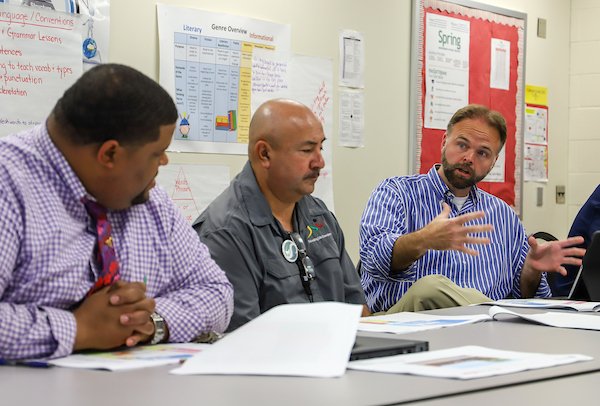 SpringISD's tweet photo. Design is underway for the Westfield's ninth-grade center being built under the district’s 2016 bond program. Frequent collaboration among architects, admins and school staff is key to designing a building that meets student needs. #BuildingSpring https://t.co/x3goceoFta