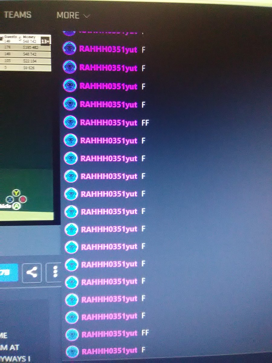 _SNIPERDOGG_'s tweet photo. Talk about spam in chat https://t.co/8oWzXF4Fe4