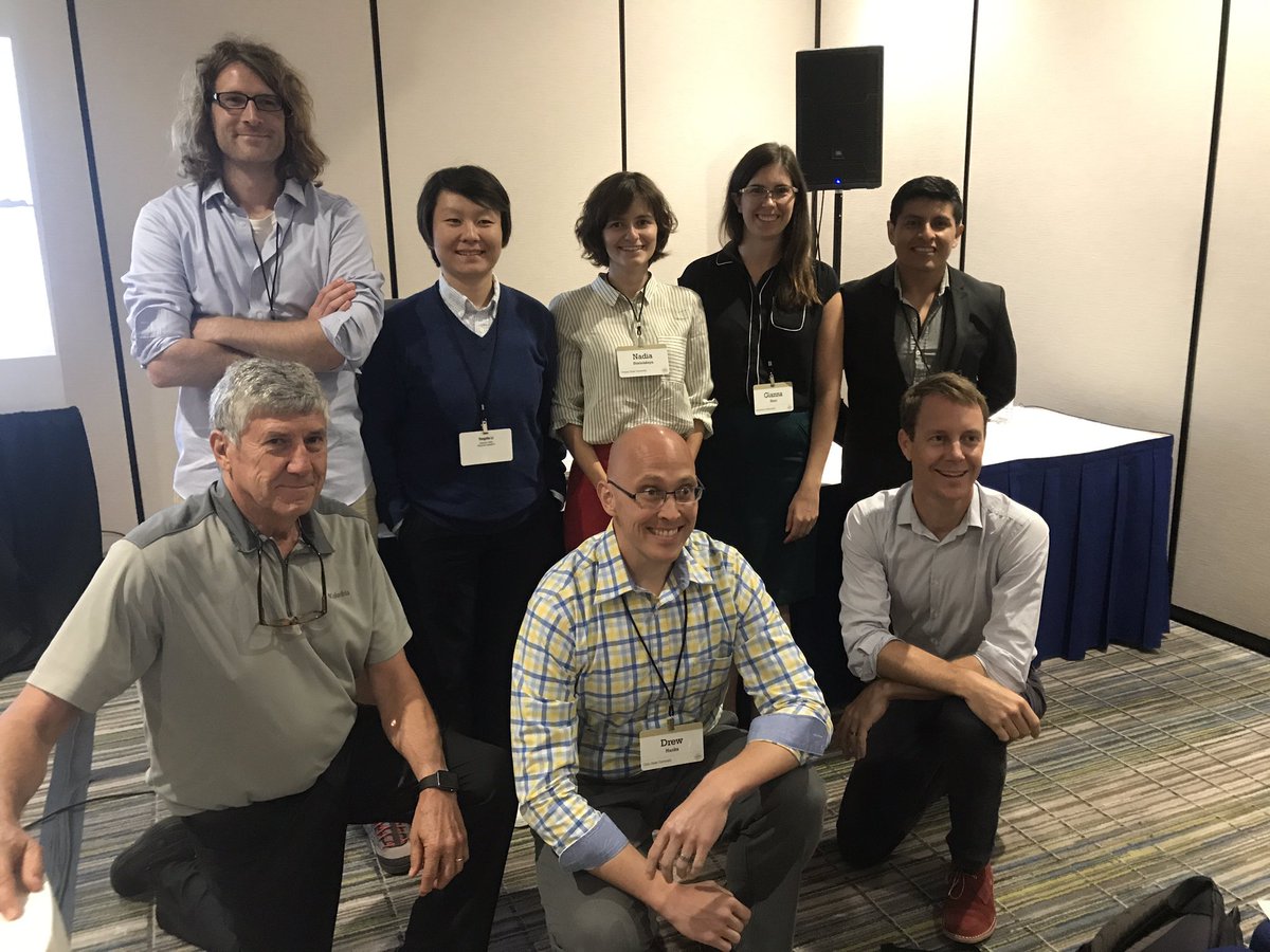 NadiaStreletsk's tweet photo. Great lightning session at #AAEADC18 on experiments in agri-environmental research. Talked stigma, cognitive load, discounting, private costs, mkt power &amp; sharing with  @MaikKecinski @DrewHanks5 @SamuelDBell @Gianna_Short Tongzhe Li, Lindy Robison and Luis Pena-Levano. https://t.co/I1GI0fifBc