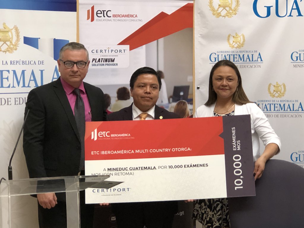 MineducGT's tweet photo. @ETCIberoamerica y @Microsoft entregan al @MineducGT 10 mil certificaciones Microsoft Office Specialist (MOS) dirigido a técnicos, directores y docentes con el objetivo de fortalecer sus habilidades y obtener las certificaciones para mejorar el sistema educativo @Digecade https://t.co/o8uMrFSLFW