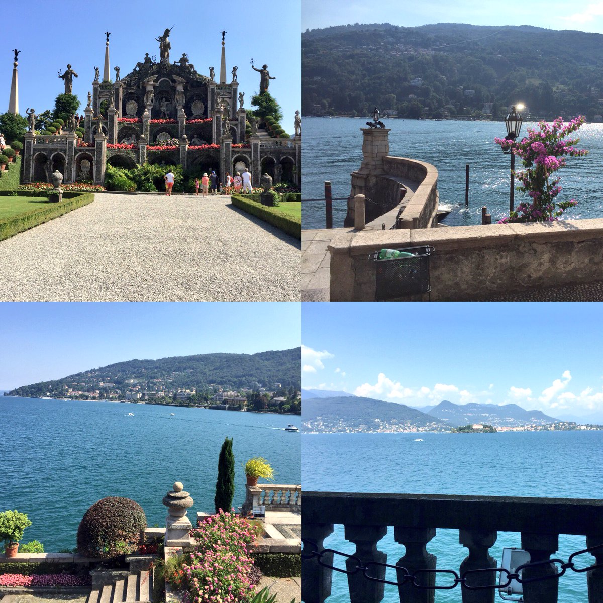 Trip from #stresa to visit the #borromean islands of #isolapescatori #isolamadre and #isolabella including the magnificent palace and gardens at #palazzoborromeo