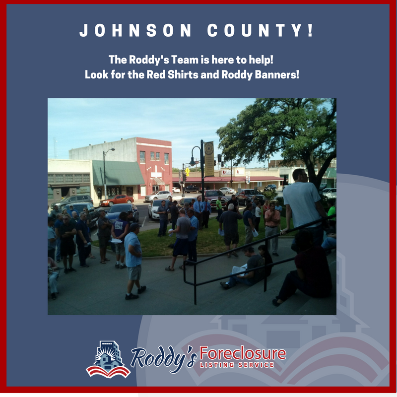 Johnson County is still going strong! Ask our Roddy Team how you can subscribe today and we can help you with Auction and Foreclosure investments!