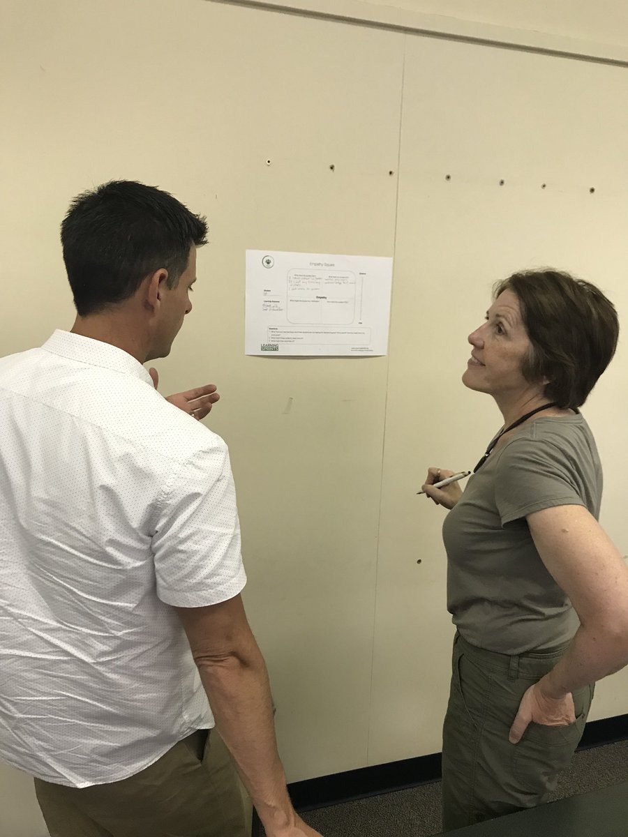 coreyhaley's tweet image. Using an Empathy Square for #learningsprints #ATAAgile