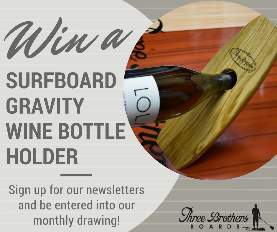 ThreeBrotherSUP's tweet photo. Fill out our contest form, for your chance to win this Surfboard Gravity Wine Bottle Holder! https://t.co/jJ2zlPMpgu 

#surfboard #wineholder #contest #entertowin #threebothersboards #3bb #sup #supshop #threebrothersboards #3brothersboards #paddleboarding #paddleboard https://t.co/g4pMHKxfiB