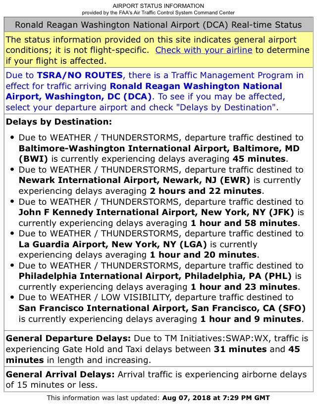 Reagan Airport on Twitter "Tues., 330pm update as summer storms move