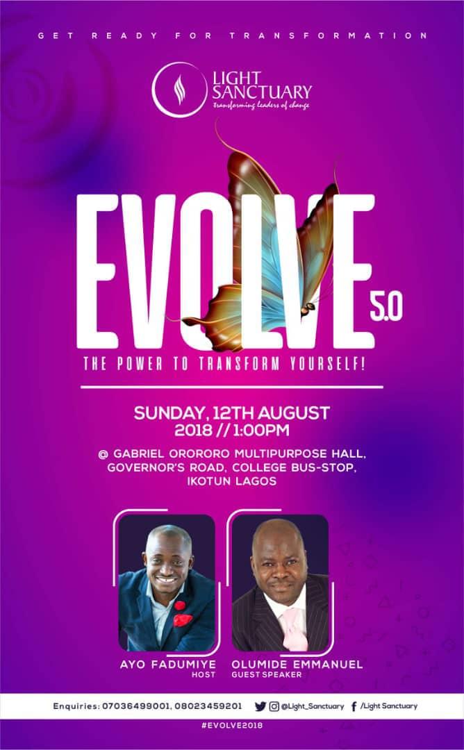 TimothyAkinduro's tweet photo. 'You cannot run a bigger and faster train on an old track, it would derail'
Godman Akinlabi, Evolve 2017.

We're anticipating Evolve 2018
#Evolve
#Evolve2018
#transformation
@PGeeman 
@leadashipxpert
@RichardAigbe
@Omojuwa
@OlumidEmmanuel
@JimiTewe https://t.co/IWlPEM46W2