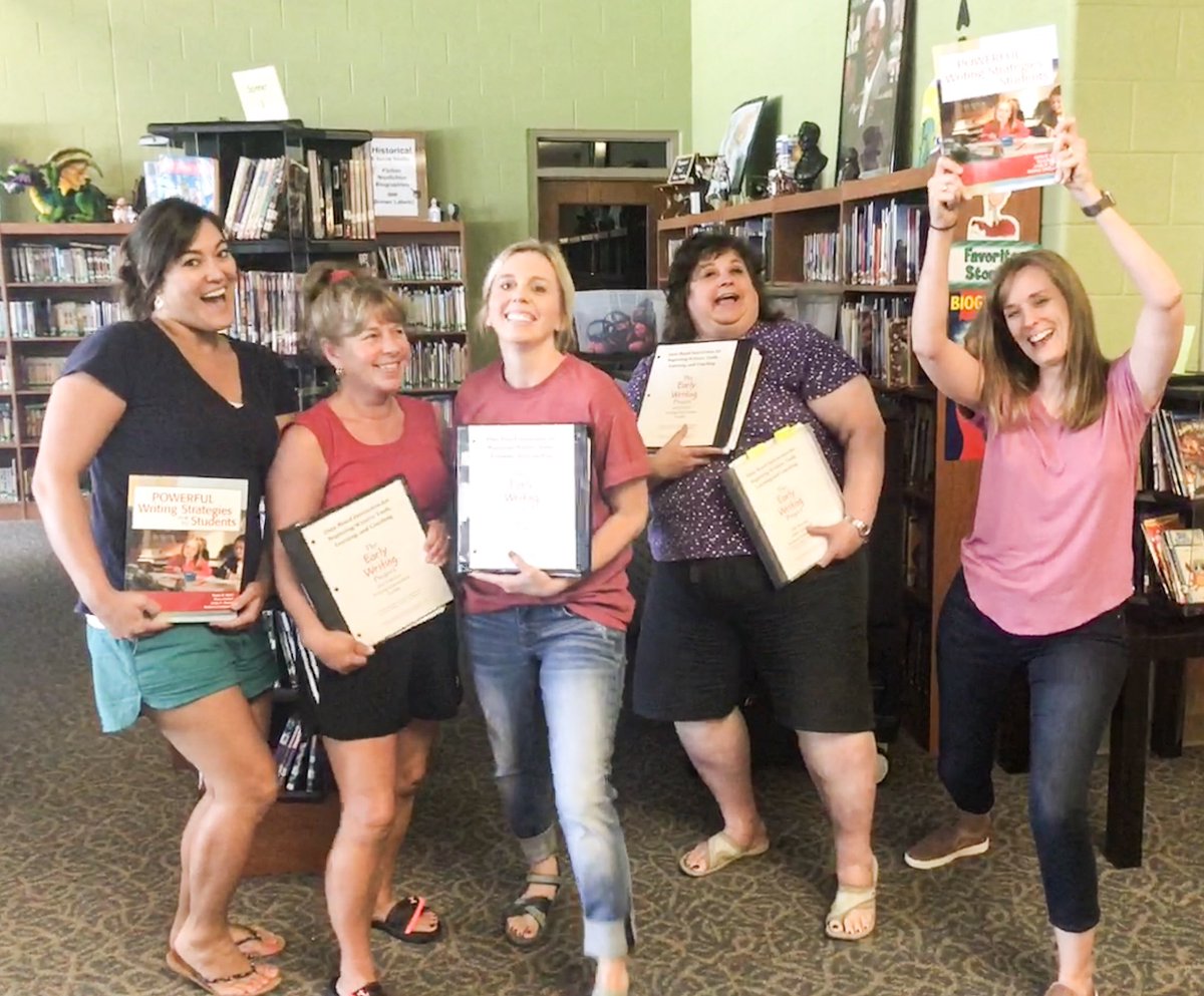early_writing's tweet photo. we felt a little like @Oprah today... YOU GET A TOOLKIT, YOU GET A TOOLKIT, EVERYBODY GETS A TOOLKIT! the teachers in our study received all of our materials &amp; a powerful writing #strategies 📖 yay for #evidencebased  #materials &amp; yay for #newschoolyear #WRITEon #RightOn #teach https://t.co/lv7jf2NBuy