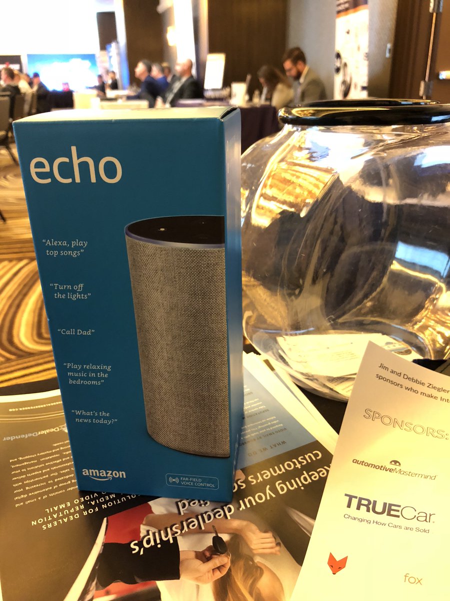 DealerDefender's tweet image. We're giving away an #AmazonEcho! Drop your business card in the fishbowl for a chance to win! #IBP24 #IBPXXIV #InternetBattlePlan #IBP